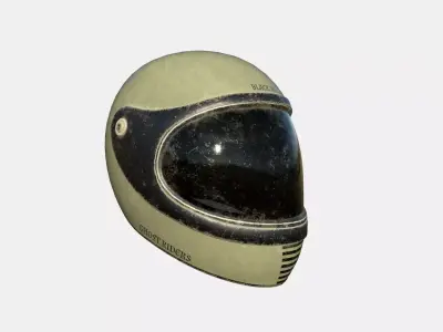 Motorcycle Helmet A01 Brown - Character Fashion Design Low-poly 3D model