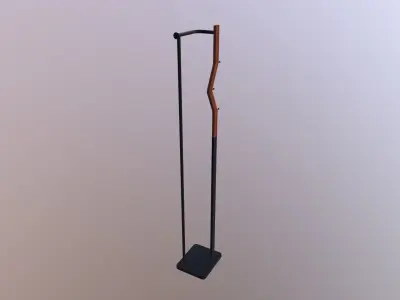 Coat Rail 3D model