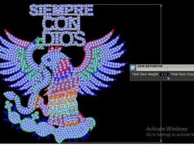 Hip Hop Eagle Pendant 3d Printable Model 3D print model