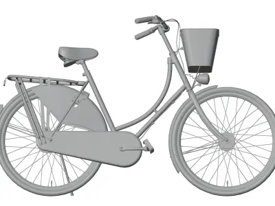 Classic bicycle 3D model