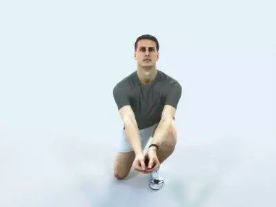 Romance 03C Volleyball Digging Sports Man Low-poly 3D model