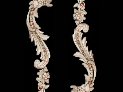 Classic carved 069 3D model