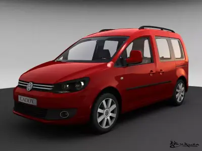 Volkswagen Caddy Life 2010 3D model