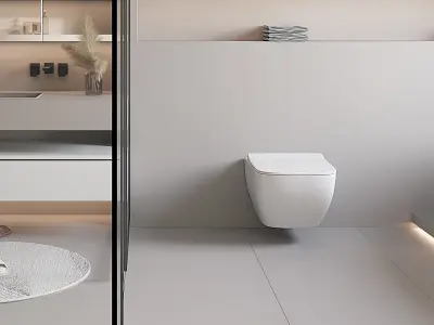 villa Home decoration bathroom Silent 3D model