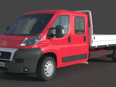 Fiat Ducato Doble Cabina 3D model