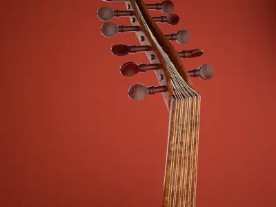 Arabic Oud  instrument 3D model