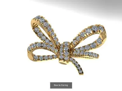 Half a set Bow tie 3D Model Pack