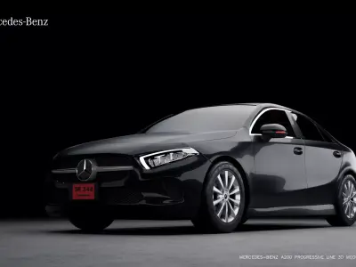 Mercedes-Benz A-CLASS V177 A200 Progressive line 3D model