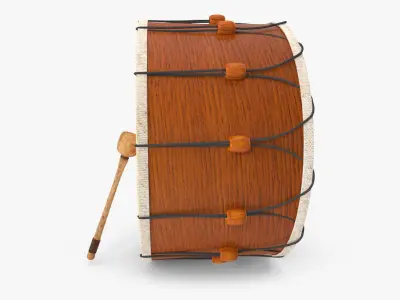 Turkish Folcloric Drum 3D model