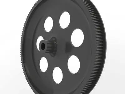 MOULINEX MS-5966354 Kitchen Combine Gear 3D print model