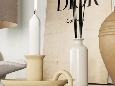 decorative set Vol008 zara home items 3D model