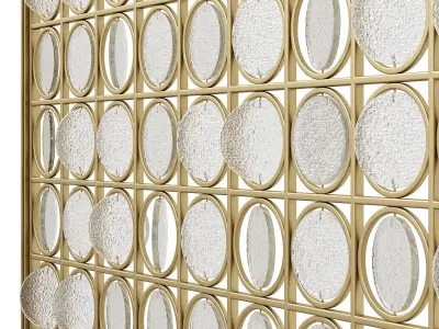 Decorative partition made of acrylic glass 3D model