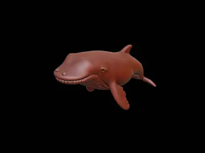 Whale Animal Sculpture 3D print model purchase