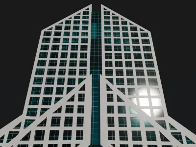 Dusit Thani Dubai Hotel 3D model