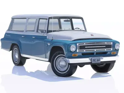 1967 International Harvester Travelall 3D model