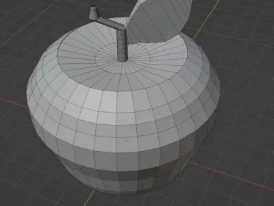 Apple Low Poly Free low-poly 3D model