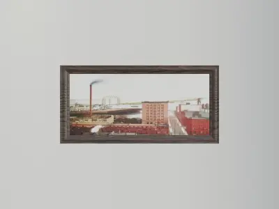 Antique Photos of Duluth Minnesota Low-poly 3D model