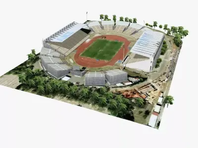 Brisbane ANZ Stadium Low-poly 3D model