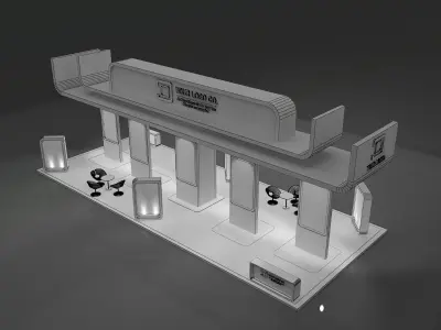 Booth Exhibition Stand a388c 3D model