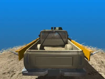 Offroad Battle Car 04 Low-poly 3D model