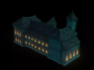 Halloween Mansion 3D print model