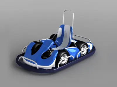 Bumper cars playground  entertainment equipment  Kart Model 3D model