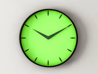 Realistic wall clocks 17-20 3D model