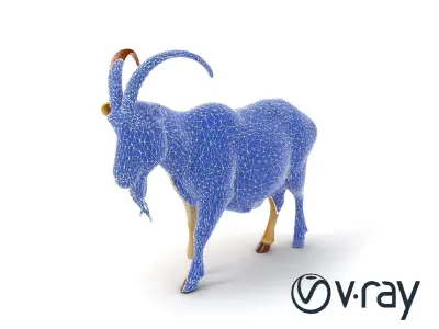 Mountain Goat 3D model pack Low-poly 3D model