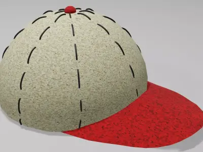 Summer cap Obj and Blend 3D model