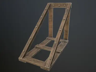 Small Weapon Rack Free low-poly 3D model