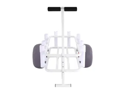 Fishing Cart Trolley Vehicle Low-poly 3D model