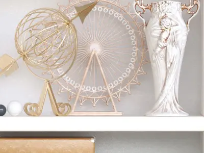 OpenShelf bookcase with books 3D model