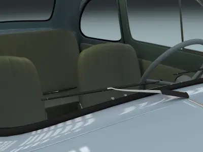 Fiat Nuova 500 1957 Low-poly 3D model