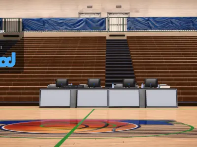 Basketball Court 3D model
