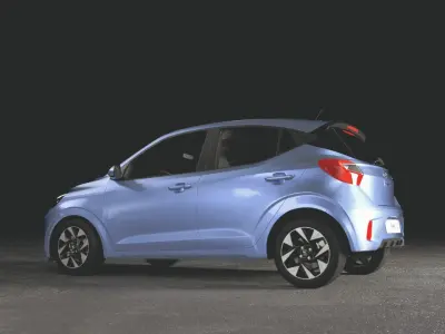New Hyundai i10 2024 3D Model - Rigged 3D model
