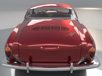 Volkswagen Karmann Ghia 1965 High Poly 3D model