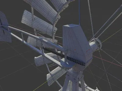 Old Wind Turbine 3D model