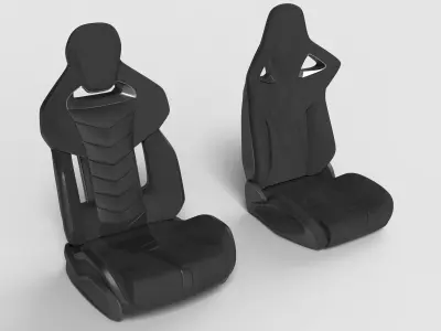 2 sport seats 3D model