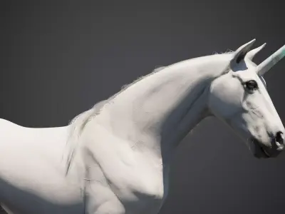 Unicorn animated 3D model