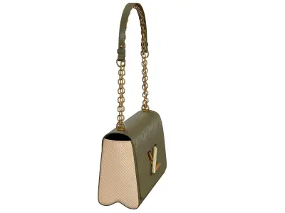 Louis Vuitton Bag Twist Green Cream Epi Leather 3D model