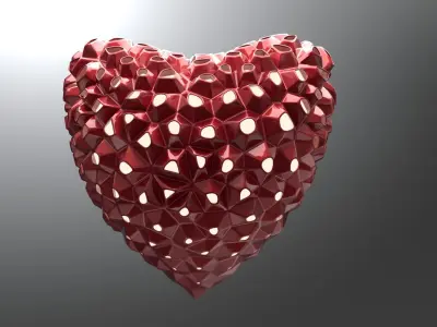 Valentines Parametric Facade Design Grasshopper Rhino Files 3D model