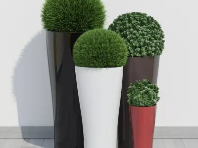 Plants collection 11 3D model purchase