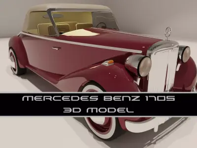 Mercedes Benz 170S 1950 3D model
