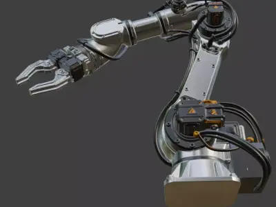 Industrial Robotic Arm 3D ModeL 3D model