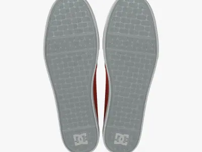 DC Shoes - Flash TX - Clay Low-poly 3D model