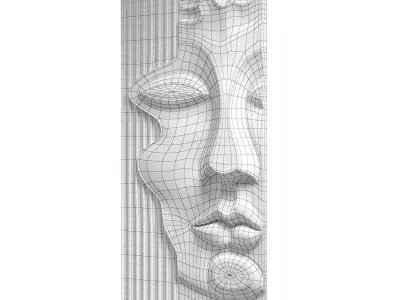 Decorative panel face 2 3D model