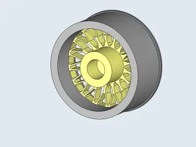 BBS rims for diecast model cars 3D print model