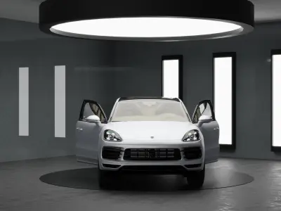 Car Rigged - Porsche Cayenne 3D model