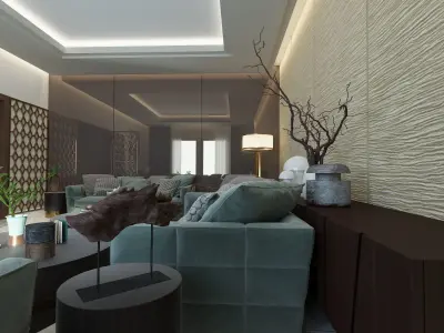  LIVING ROOM 3D model
