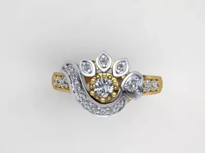 Design rings 3D print model